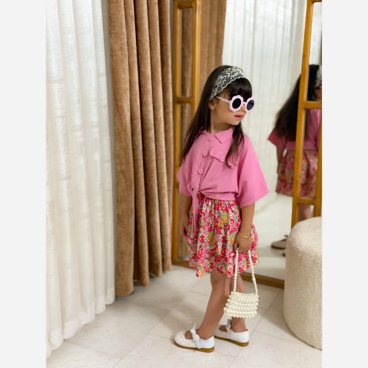 شومیز دامن رز