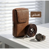 کیف مردانه جاموبایلی چرم مصنوعی روزمره