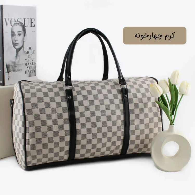 ساک ورزشی اسپرت چرم مصنوعی بند بلند ابعاد 50 در 18 در 30 سانتیمتر
