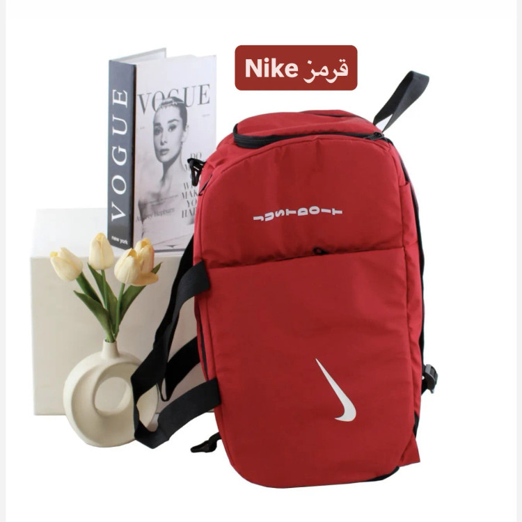 ساک ورزشی و اسپرت پارچهای با بند بلند و جیب بیرونی ابعاد 45x30x20 سانتیمتر