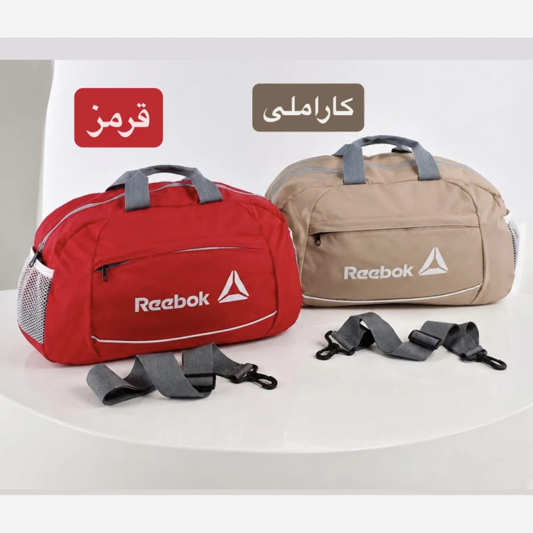ساک ورزشی پارچه ای ابعاد 45 در 25 در 15 سانتیمتر با بند بلند و زیپ