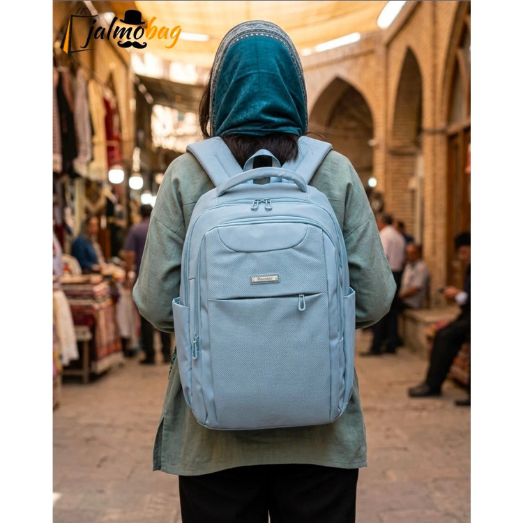 کوله پشتی پاستیلی پریزیدنتسیلیکونی ضد خش وارداتی دو جیب با جای لپ تاپ