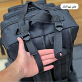 کوله پشتی تاکتیکال برزنتی جادار با جای لپ تاپ و کمربند شکمی