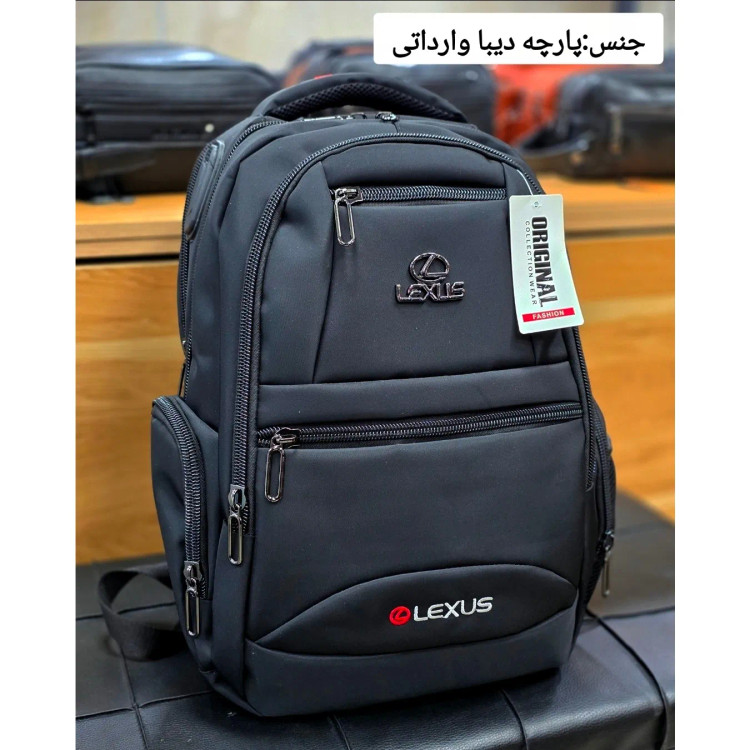 کوله پشتی اسپرت پارچه دیبا خارجی سه خانه لپتاپ دار ضد تعریق
