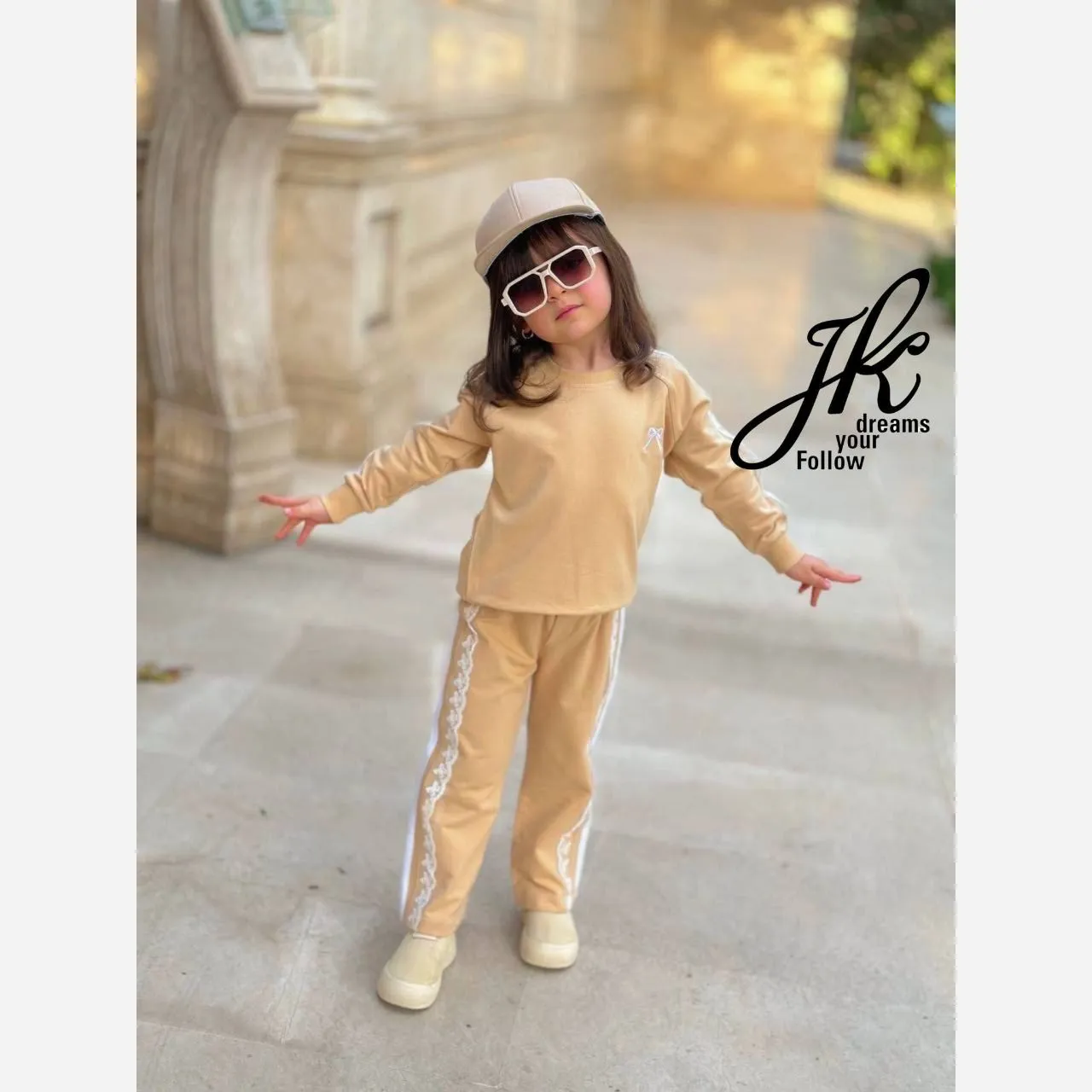 بلوز و شلوار دخترانه دورس پنبه لاکرا مناسب سایز 40 تا 55