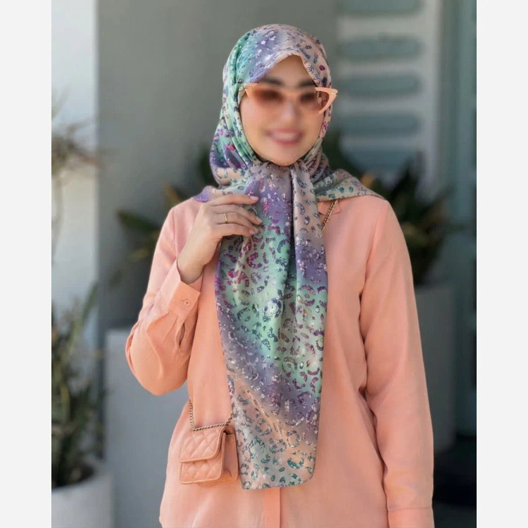 روسری نخی طرح آنجل قواره 110 دخترانه شاد