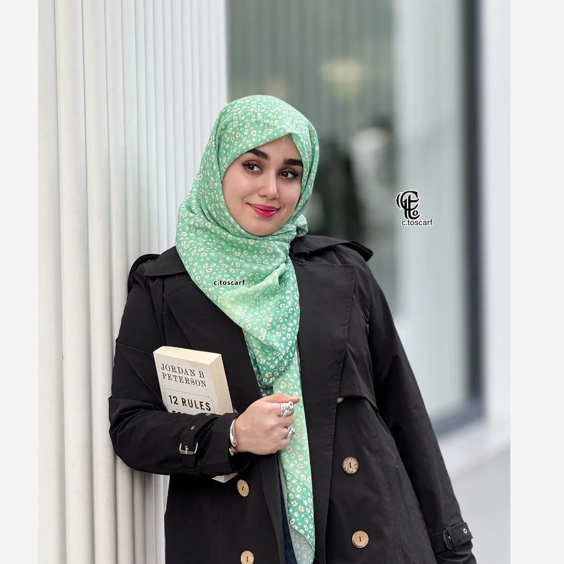 روسری نخی کاستوم طرح صوفیا قواره 110