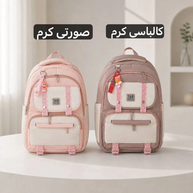 کوله پشتی برزنتی مدرسه و دانشگاه مناسب ابعاد 43 در 36 سانتیمتر