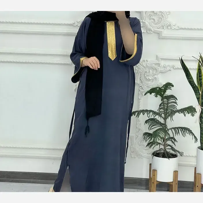 پیراهن ساحلی نخی شسته شده فری سایز زنانه تا سایز 52 کمربنددار بدون آبرفت و رنگ رفت