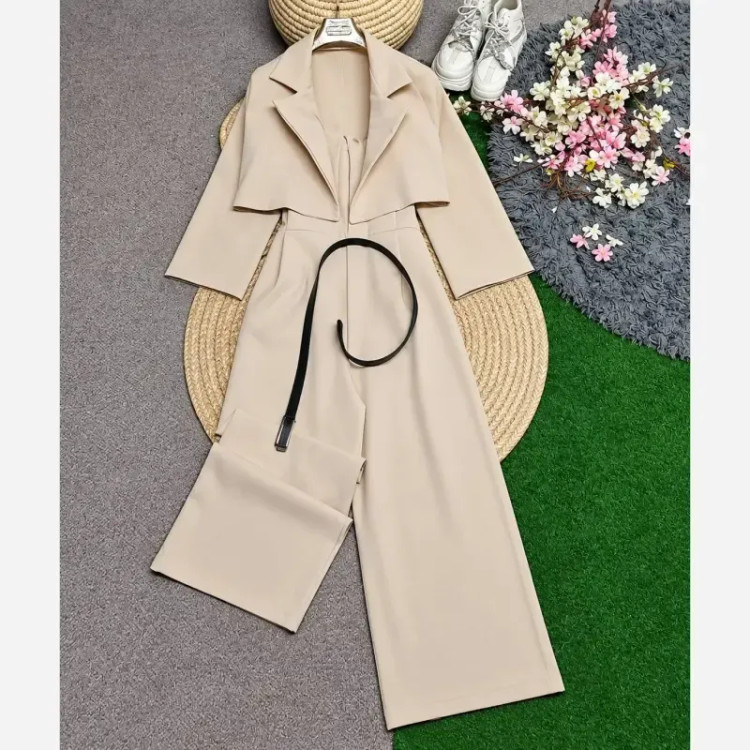 ست اورال و کت زنانه جنس سوپرمازراتی گرم بالا پاییزه سایز 38 تا 46 فری رنگ بندی متنوع جیبدار