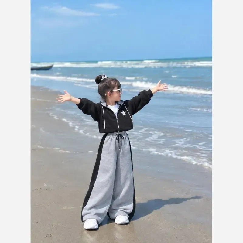 ست سه تیکه آستین بلند پاییزه سویشرت و شلوار بچگانه