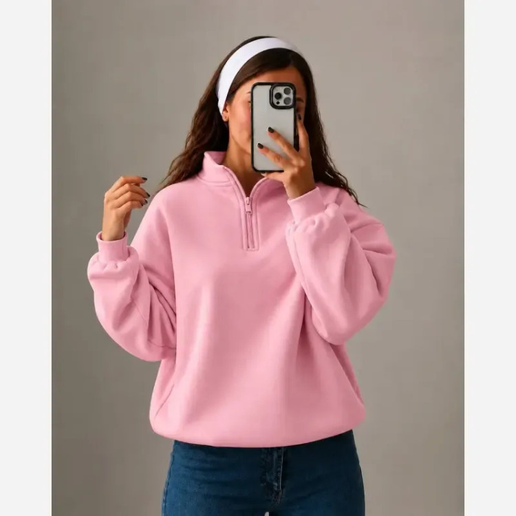 دورس نیم زیپ بیسیک داخل کرکی فری سایز