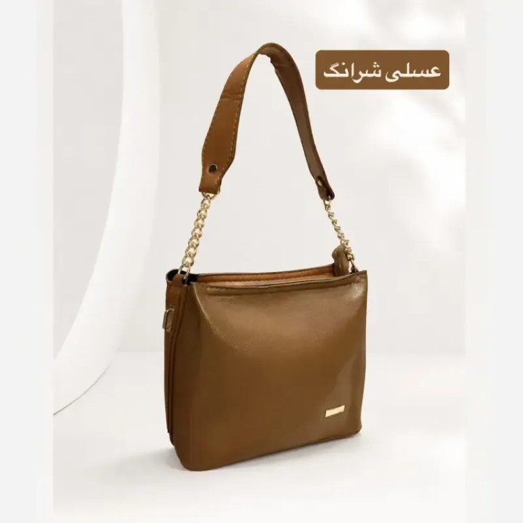 کیف زنانه چرم مصنوعی رسمی و روزمره با بند بلند
