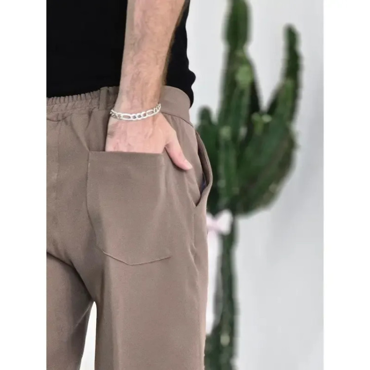 شلوار پارچه ای بگ پیله دار مازراتی تمام کش