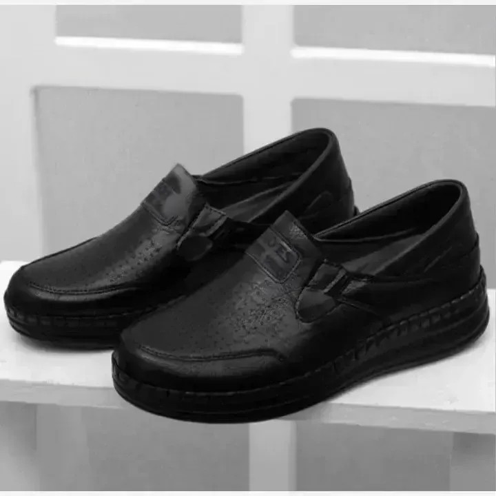 کفش زنانه روزمره و طبی مدل محیا رنگ مشکی چرم مصنوعی